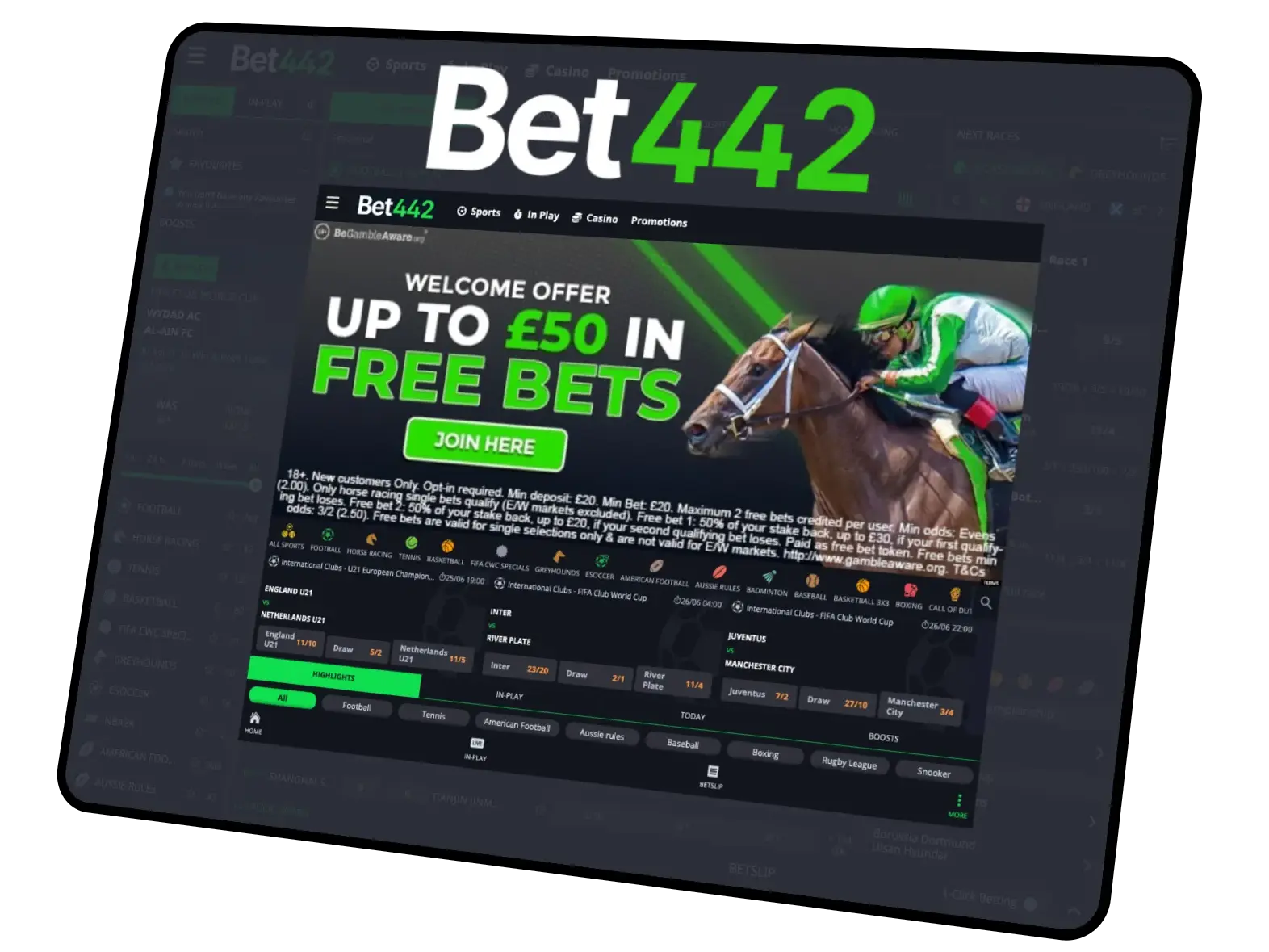 442Bet Main Page Overview